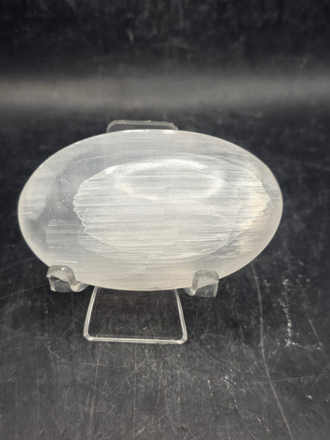 Selenite palm stone! 2.5 inches wide