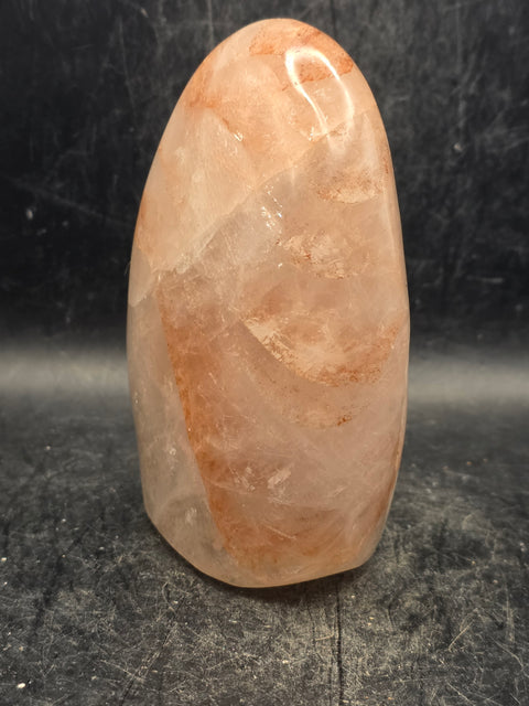 Red hematoid fire quartz free form! 1.3 pounds, 4.2 inches tall!