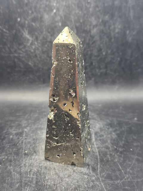 Pyrite tower! 7.5 ounces, 3.8 inches tall