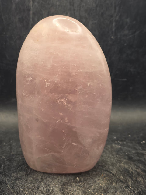 Rose quartz free form! 10.5 ounces, 3.7 inches tall, 2.3 wide