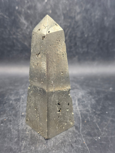 Pyrite tower! 9.5 ounces, 3.8 inches tall