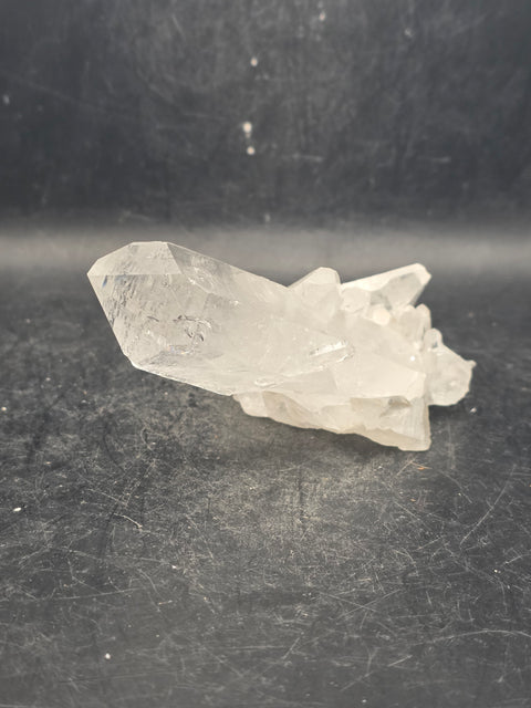 Clear quartz cluster! 5 ounces, 3.8 inches by 2.5 inches!