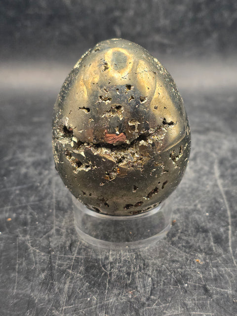 Pyrite egg! 7.9 ounces, 2.1 inches tall!