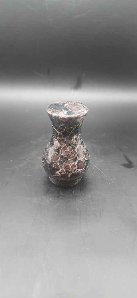 Astrophyllite garnet firework bowl and vase set!! 10 ounces