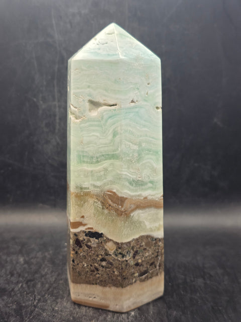 Large Caribbean calcite tower! 5.8 inches tall, 2.2" base 1.10 pounds