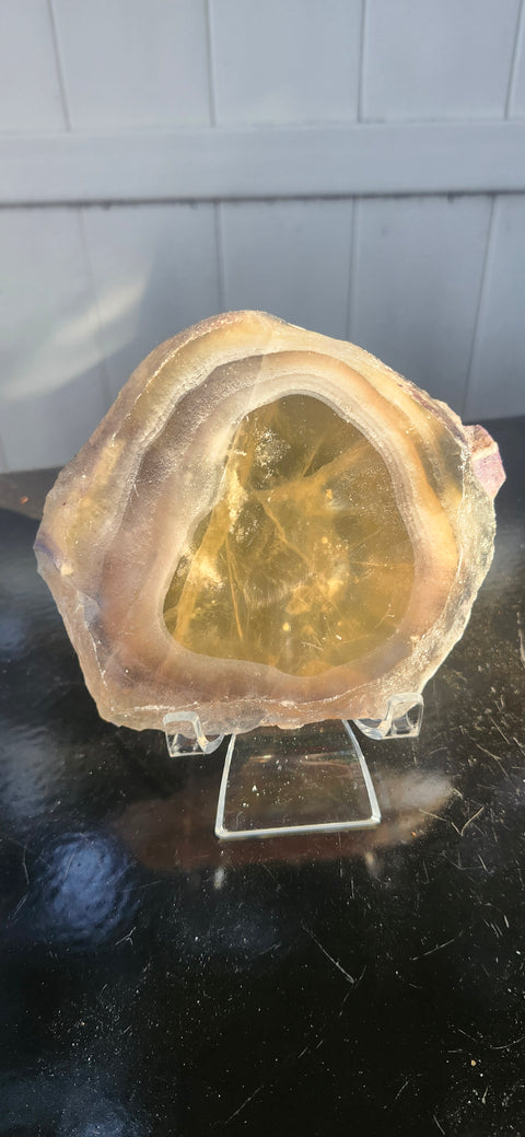 Agate slab, 10.3 ounces, 5 inches by 4 inches