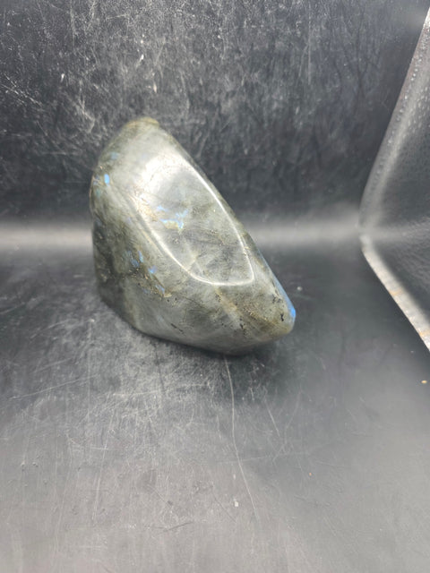Labradorite free form! 1.6 pounds, 3.3 inches tall, 4.3" wide