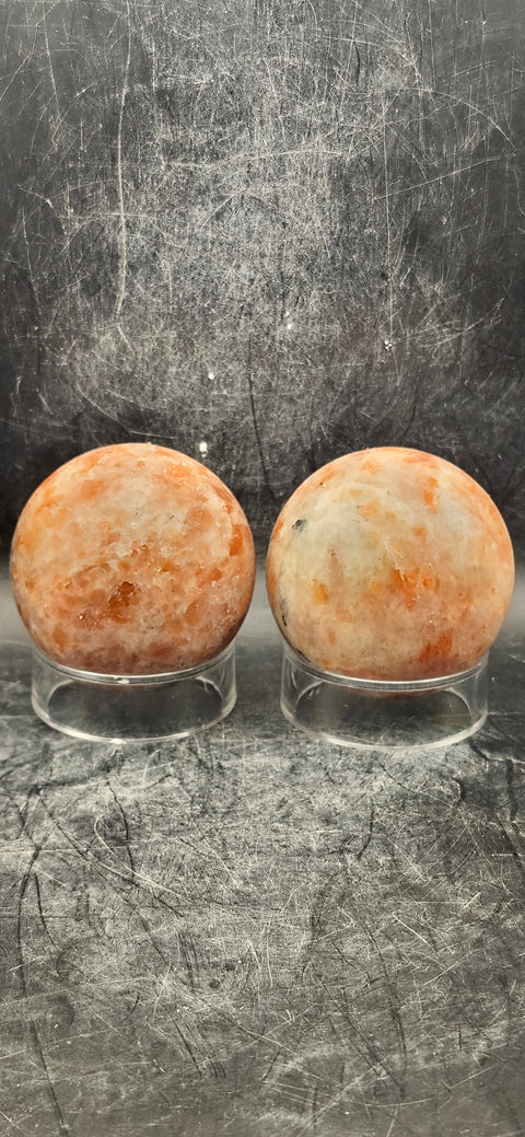 Sunstone sphere! 52.6mm, 2 inches, 7 ounces