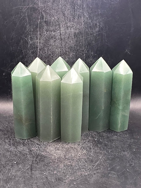 Green aventurine tower! 3.4 inches tall!