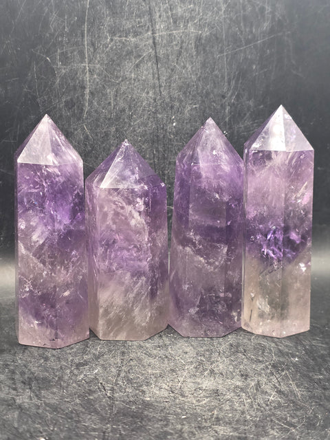 Natural Amethyst tower! 3 too 3.4 inches tall, 4 ounces