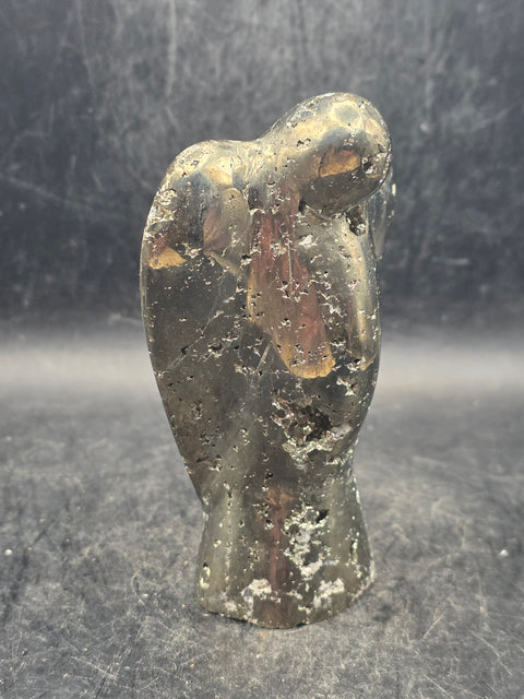 Large pyrite angel! 11.8 ounces, 3.6 inches tall, 2.4" wide