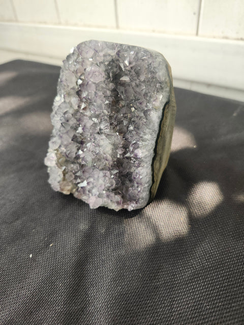 1.4 pound, 3.5 inch tall amethyst geode free form