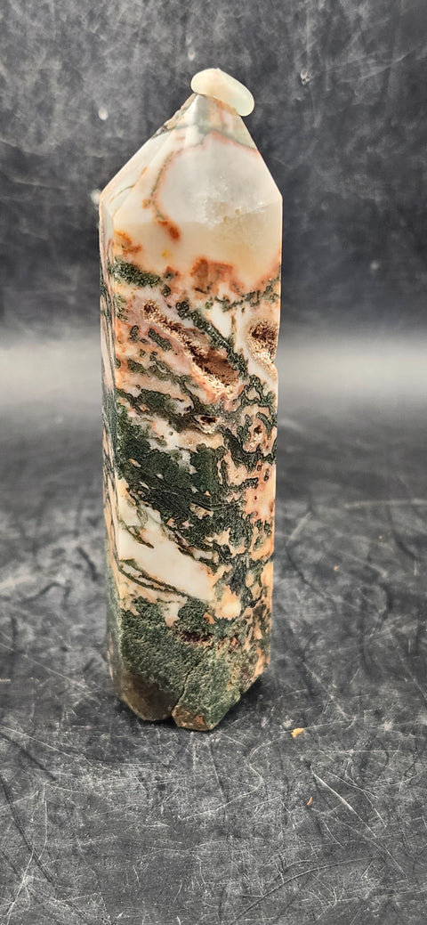 Tree agate tower! 3.5 inches tall, 3.3 ounces!