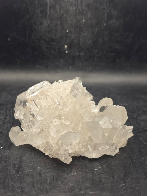 Clear quartz cluster! 10 ounces, 3.7 inches by 2.9 inches