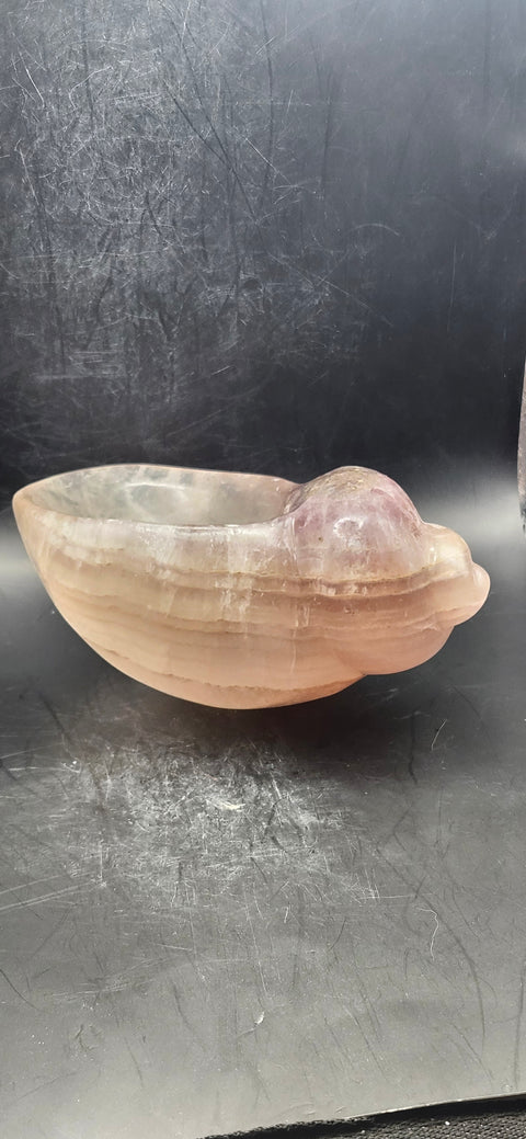Florite conch shell offering bowl! 1.8 pounds, 5 inches by 4 inches
