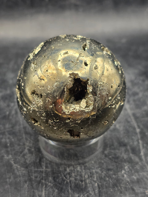 Pyrite sphere! 49mm, 1.9 inches, 9.2 ounces