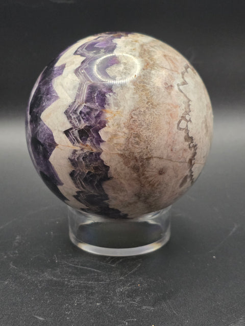 Dream amethyst sphere! 76.8mm, 3 inches, 1.6 pounds