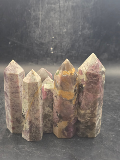 Pink tourmaline unicorn stone tower! 2.3 too 3 inches tall!