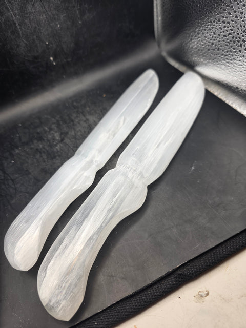 9.5 inch Selenite knife!