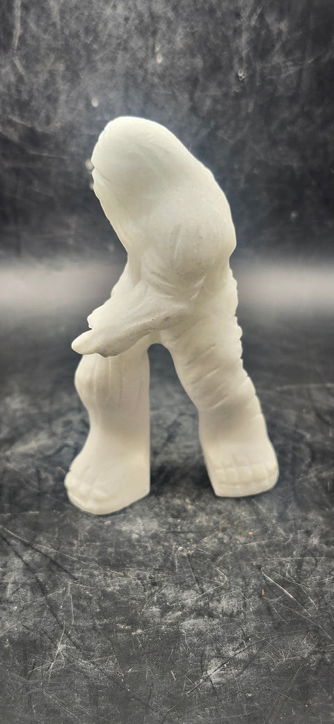 White calcite sasquatch! 3.2 ounces, 3.5 inches tall!