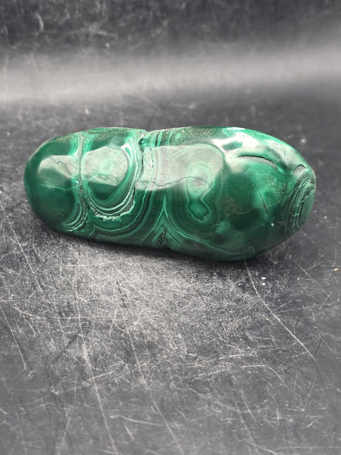 Malachite polished free form! 7.2 ounces, 3 inches long, 1.2" wide