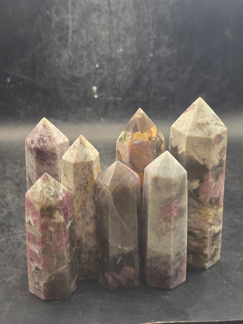 Pink tourmaline unicorn stone tower! 2.3 too 3 inches tall!