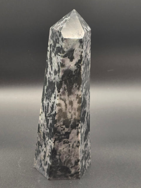 Large Indigo gabbro tower! 6 inches tall, 1.4 pounds