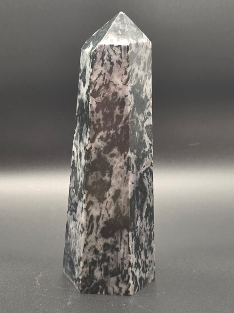 Large Indigo gabbro tower! 6 inches tall, 1.4 pounds