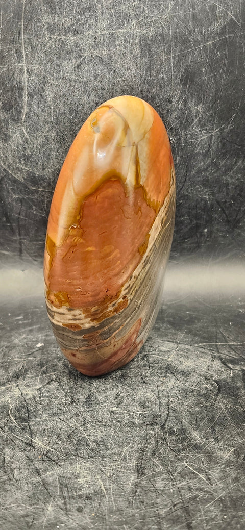 Polychrome jasper free form! 13 ounces, 3.7 inches tall!