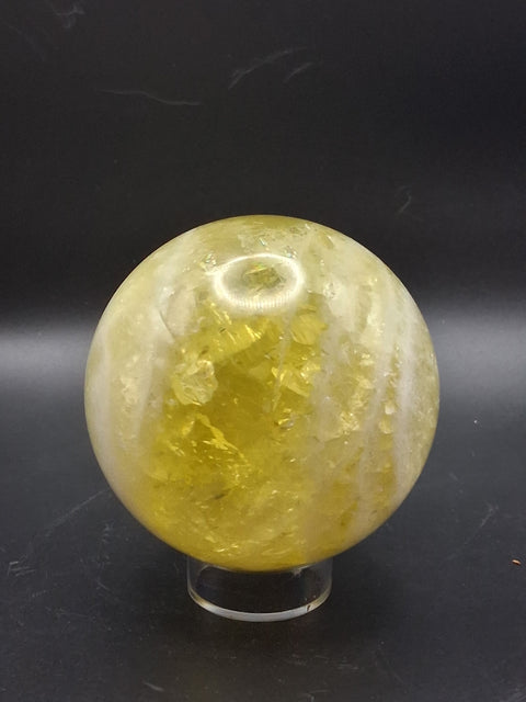 Citrine sphere! 73.2mm, 2.8 inches, 1.3 pounds! #rainbows