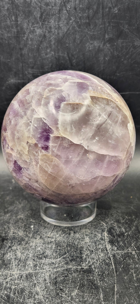 Dream amethyst sphere! 70.1mm, 2.7 inches, 1 pound!