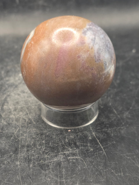 Ocean jasper sphere! 48.7mm, 1.9 inches, 5.6 ounces