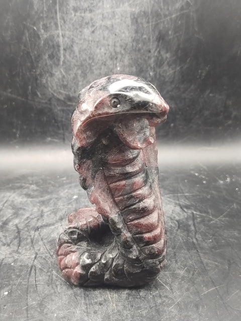 Astrophyllite garnet firework king cobra!! 10 ounces, 3.9 inches tall