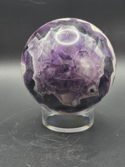 Dream amethyst sphere! 76.8mm, 3 inches, 1.6 pounds