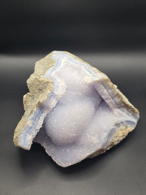 Rare natural raw 5.6 pound blue lace agate cluster!!