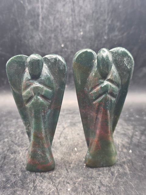 Ocean jasper gemstone angel! 3 inches tall, 1.8 ounces