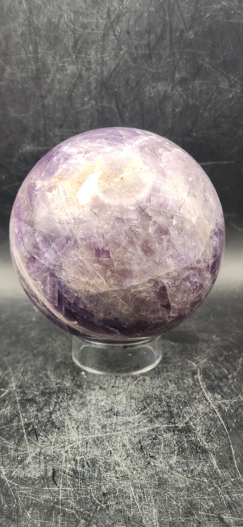 Dream amethyst sphere! 1.1 pounds,71.5mm, 2.8 inches!
