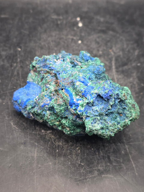 Raw Azurite chrysocolla crystal! 7.1 ounces, 2.6 inches wide