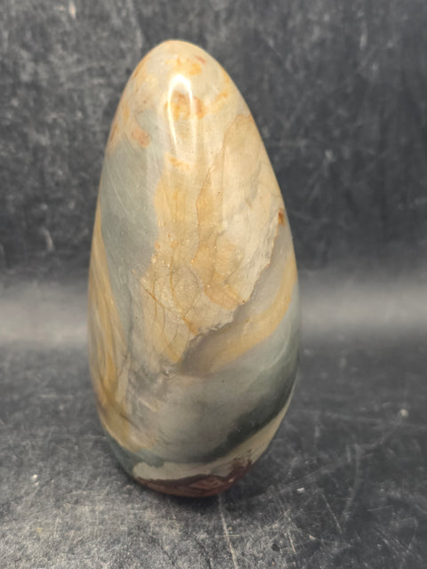 Polychrome jasper free form! 11.2 ounces, 3.4 inches tall, 2.5" wide