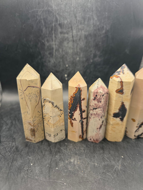 Natural picture jasper tower! 2.8 too 3.4 inches tall