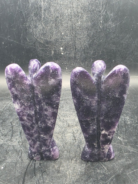 Lepidolite angel! 3 inches tall, 1.7 ounces!