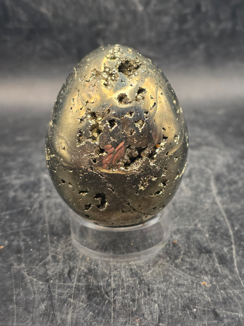 Pyrite egg! 7.9 ounces, 2.1 inches tall!
