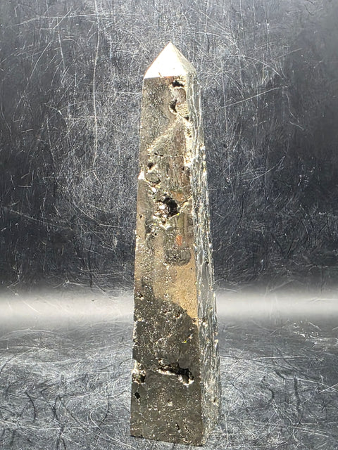 Large pyrite tower! 5.3 inches tall,  9 ounces
