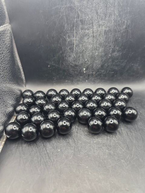 Mini 22mm .8 inch black obsidian sphere!