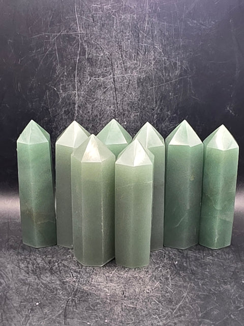 Green aventurine tower! 3.4 inches tall!