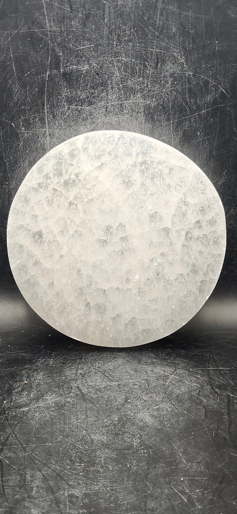 Metatrons cube selenite charging plate! 4 inches long, 9 ounces!