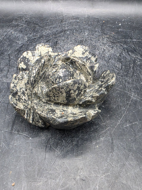 Black pyrite rose! 7 ounces, 2.8 inches wide!