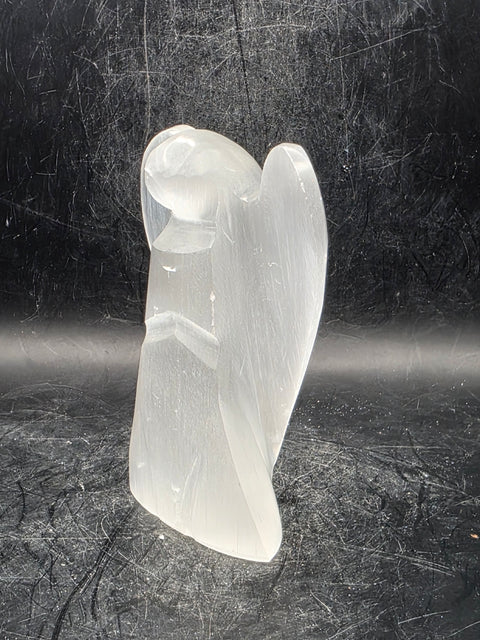 Polished Selenite angel! 3.7 inches tall, 6.5 ounces!
