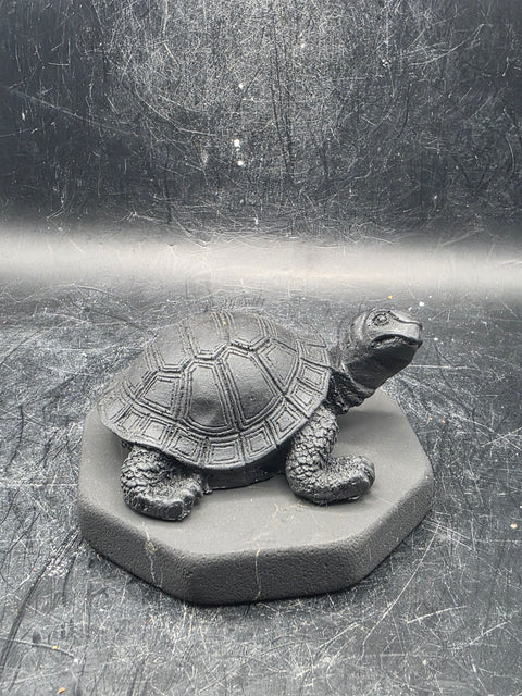 Shungite turtle! 2.9 inches by 2.9 inches, 6 ounces!