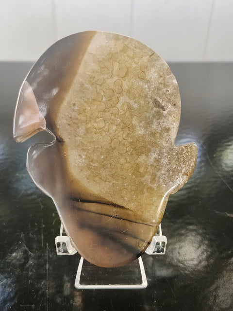 Druzy agate elf! 3.74 inch tall, 2.71 inch wide, 5 ounces